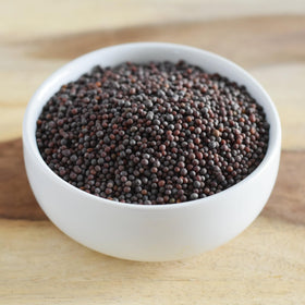 Anthony's batch-tested gluten-free label on mustard seed packaging.