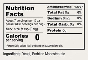 Anthony's gluten-free label on packaging, easing gluten-free baking.