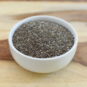 Anthony's Organic Chia Seeds in smoothie bowl—enhances texture and body
