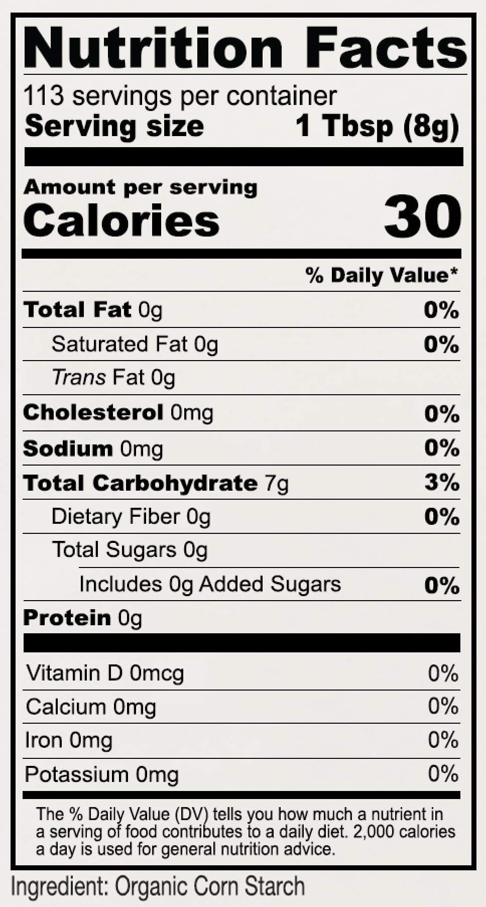 Anthony's Organic Corn Starch dissolves easily in soups and sauces without altering flavor.