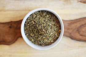 Anthony's Basil Leaves in serving bowl ready to flavor sauces and vegetables.