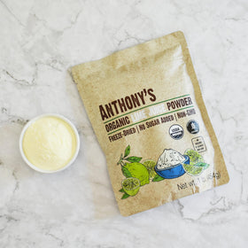 Measuring spoon with Anthonys Lime Juice Powder enables precise citrus dosing