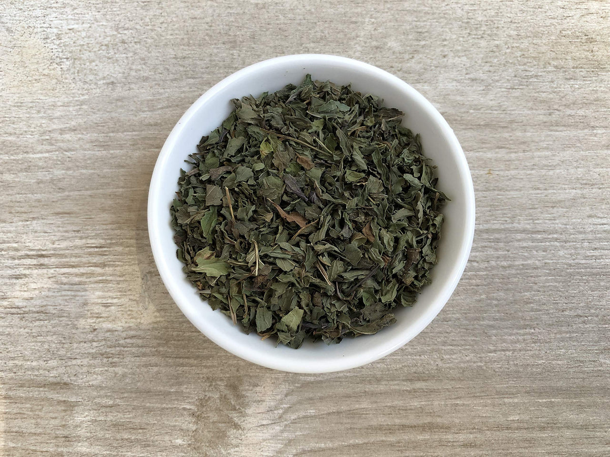 Anthony's Organic peppermint leaves ready-to-steep for tea time