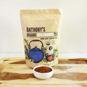 Anthony's Organic Rooibos cup showcasing caffeine-free herbal delight