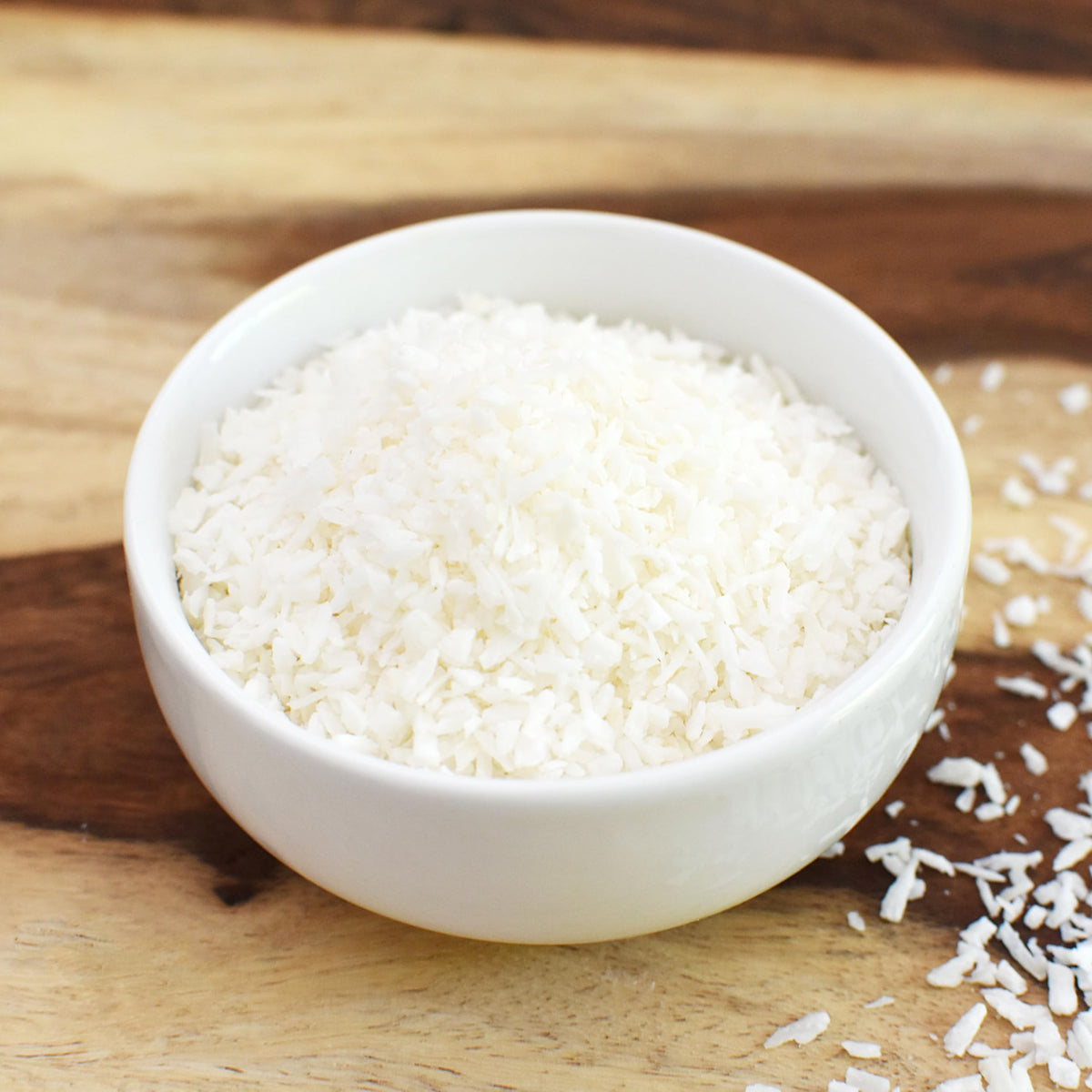 Anthony's Organic Shredded Coconut label packaging closeup; organic and gluten-free.