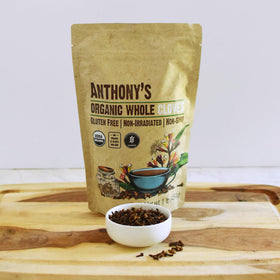 Anthony's Organic Whole Cloves tea brew image; infuse warmth into beverages
