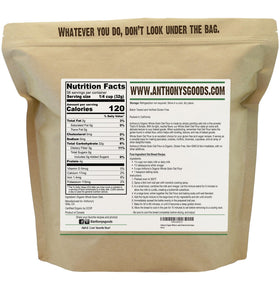Anthony's Organic Whole Grain Oat Flour muffin-batch shows wholesome plant-based treats.