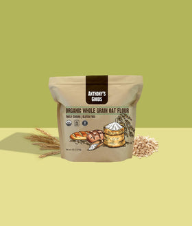 Anthony's Organic Whole Grain Oat Flour pancake-batter shot inspires fluffy, dairy-free breakfasts.