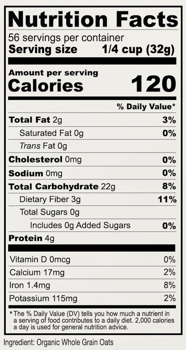 Anthony's Organic Whole Grain Oat Flour vegan-non-gmo pack emphasizes clean ingredient choices.