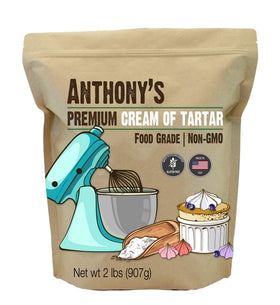 Anthony's Premium Cream of Tartar bottle for stable meringues and fluffy desserts