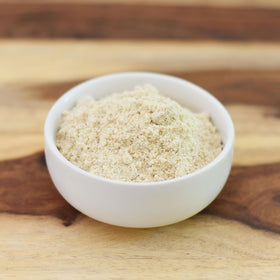 Anthony's Tiger Nut Flour in a mixing bowl creating smooth batter.