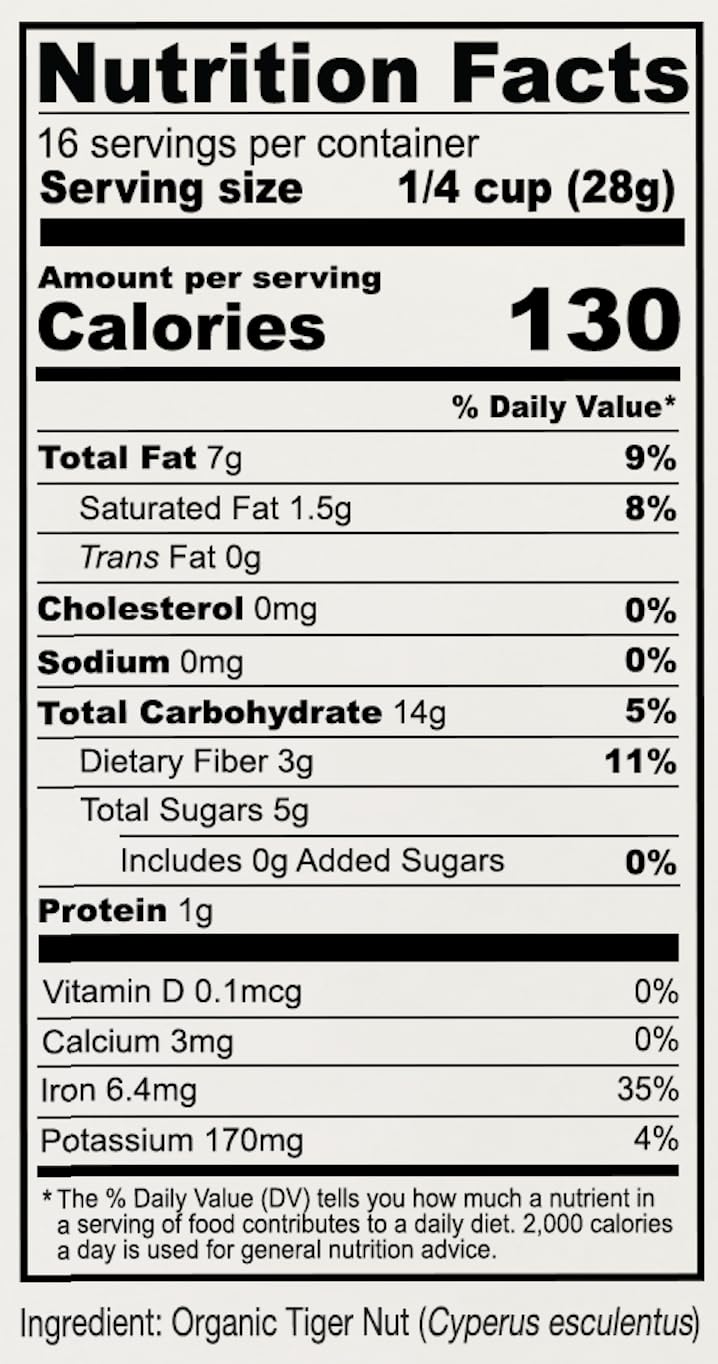 Anthony's Tiger Nut Flour in a measuring spoon, ready for precise gluten-free baking.