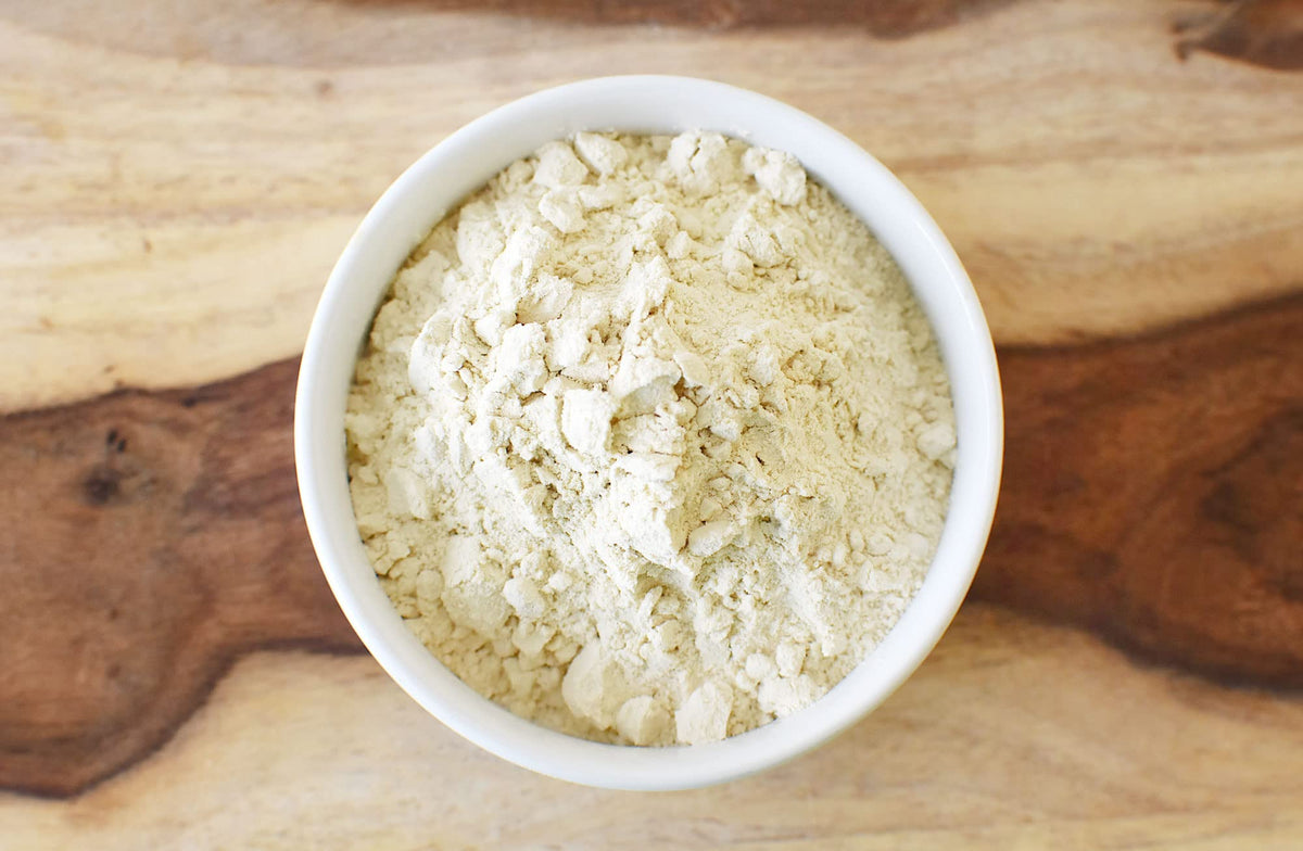 Anthony's Vital Wheat Gluten vegan meat substitute preparation with seitan-like texture.