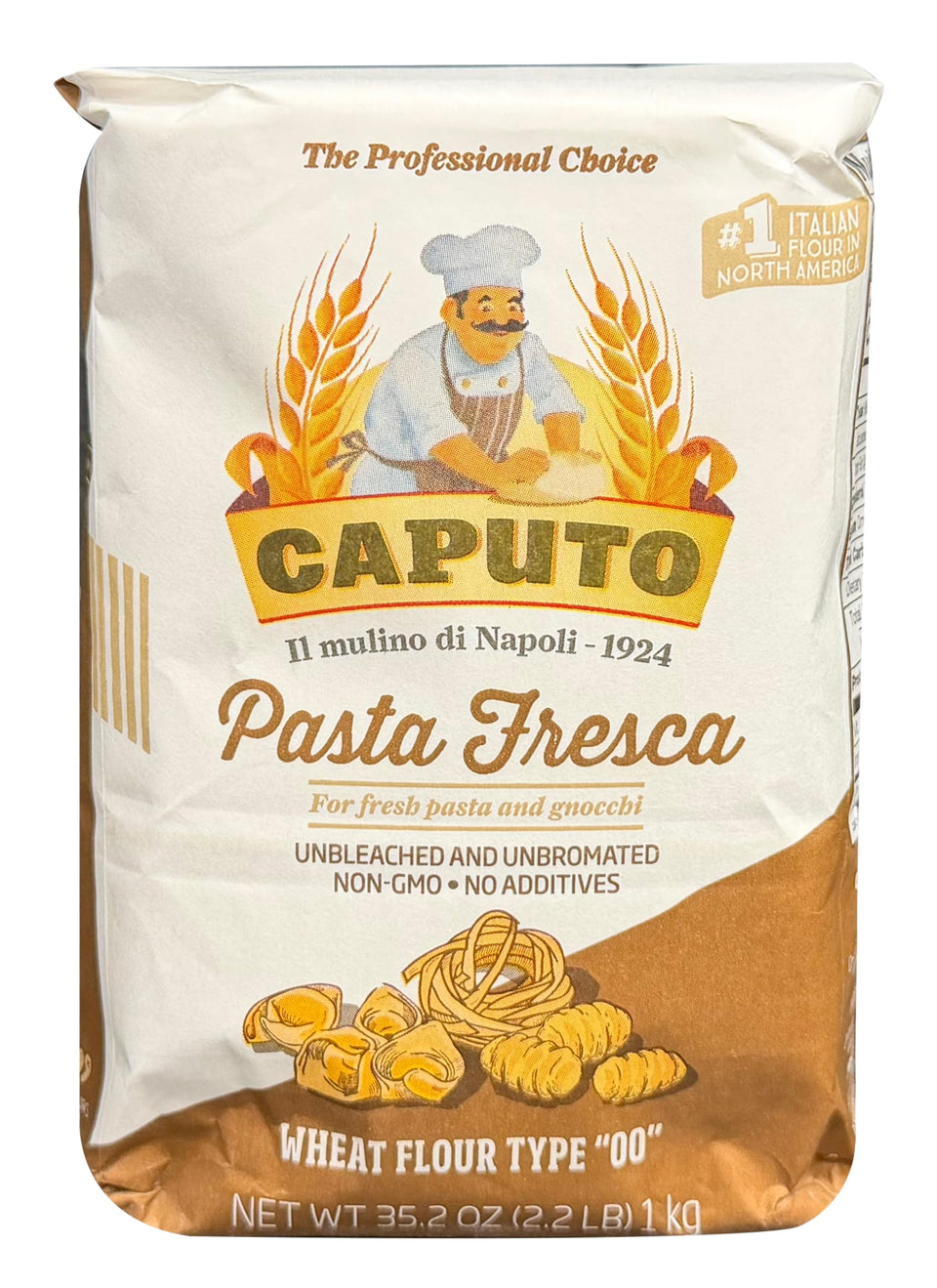 Antimo Caputo 00 flour bag ready for pasta dough projects