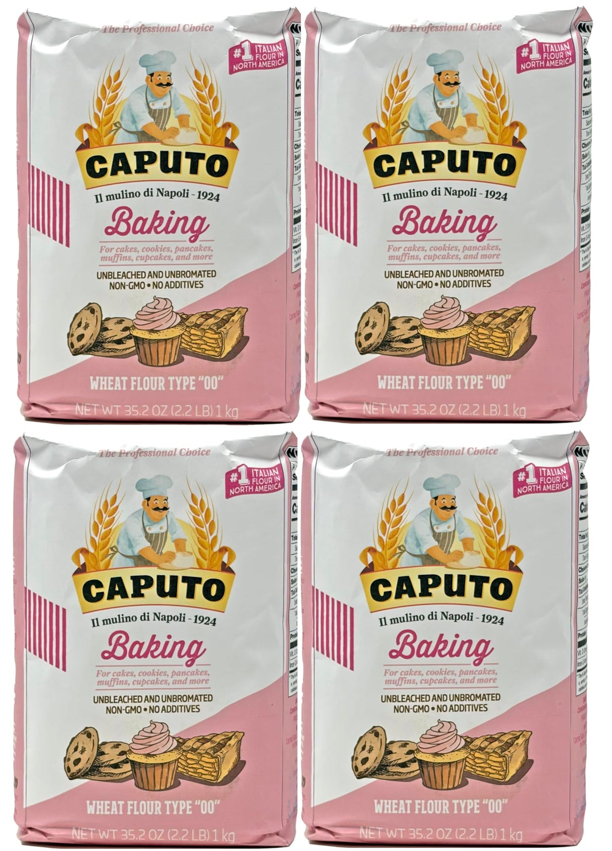 Antimo Caputo Baking 00 flour pack front, ideal for versatile desserts.
