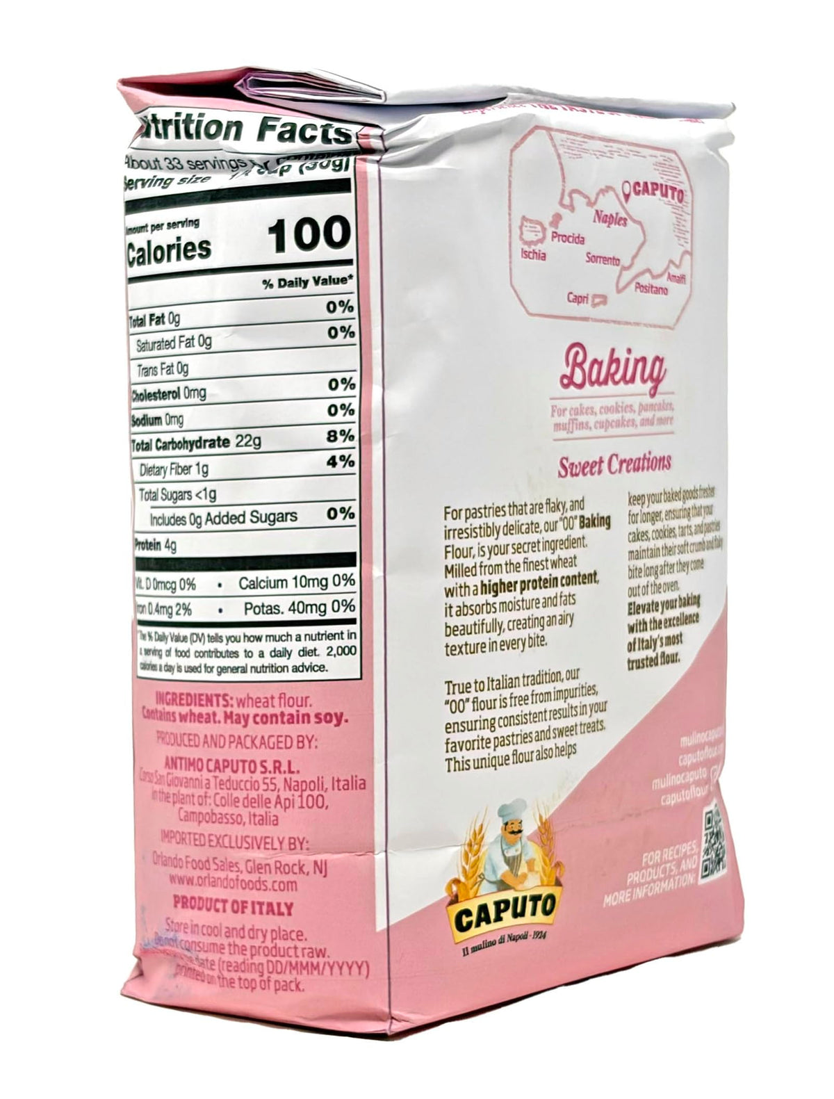 Antimo Caputo Baking 00 flour pack stack shows multi-pack value.