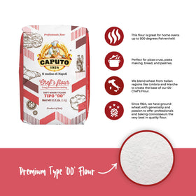 No additives; 100% wheat flour for versatile Italian baking
