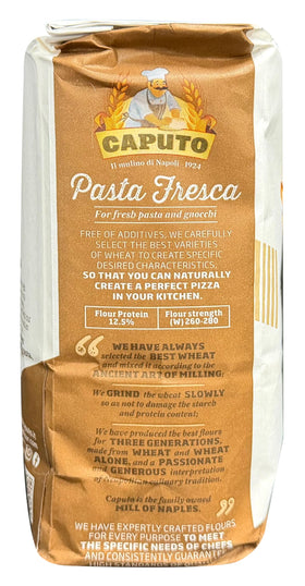 Fresh pasta prepared with Antimo Caputo 00 flour ready to cook