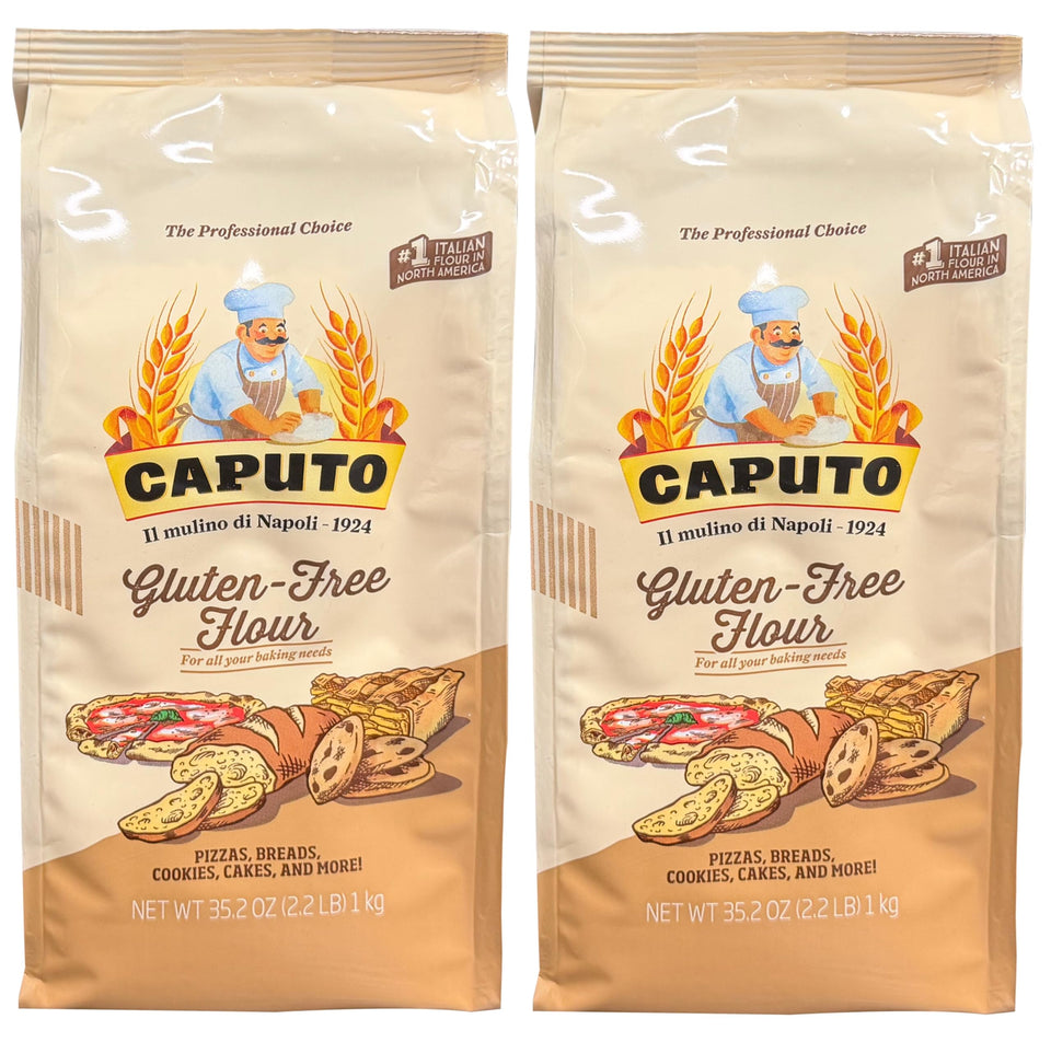 Antimo Caputo gluten-free pizza flour pack with two 2.2 lb bags for gluten-free baking