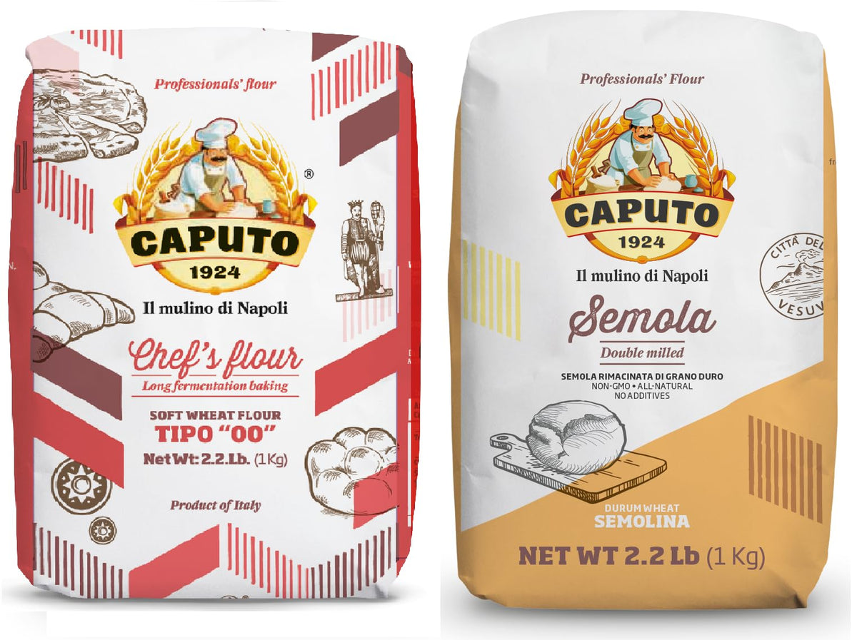 Antimo Caputo Napoli 00 flour and semola bag for authentic pizza and pasta dough
