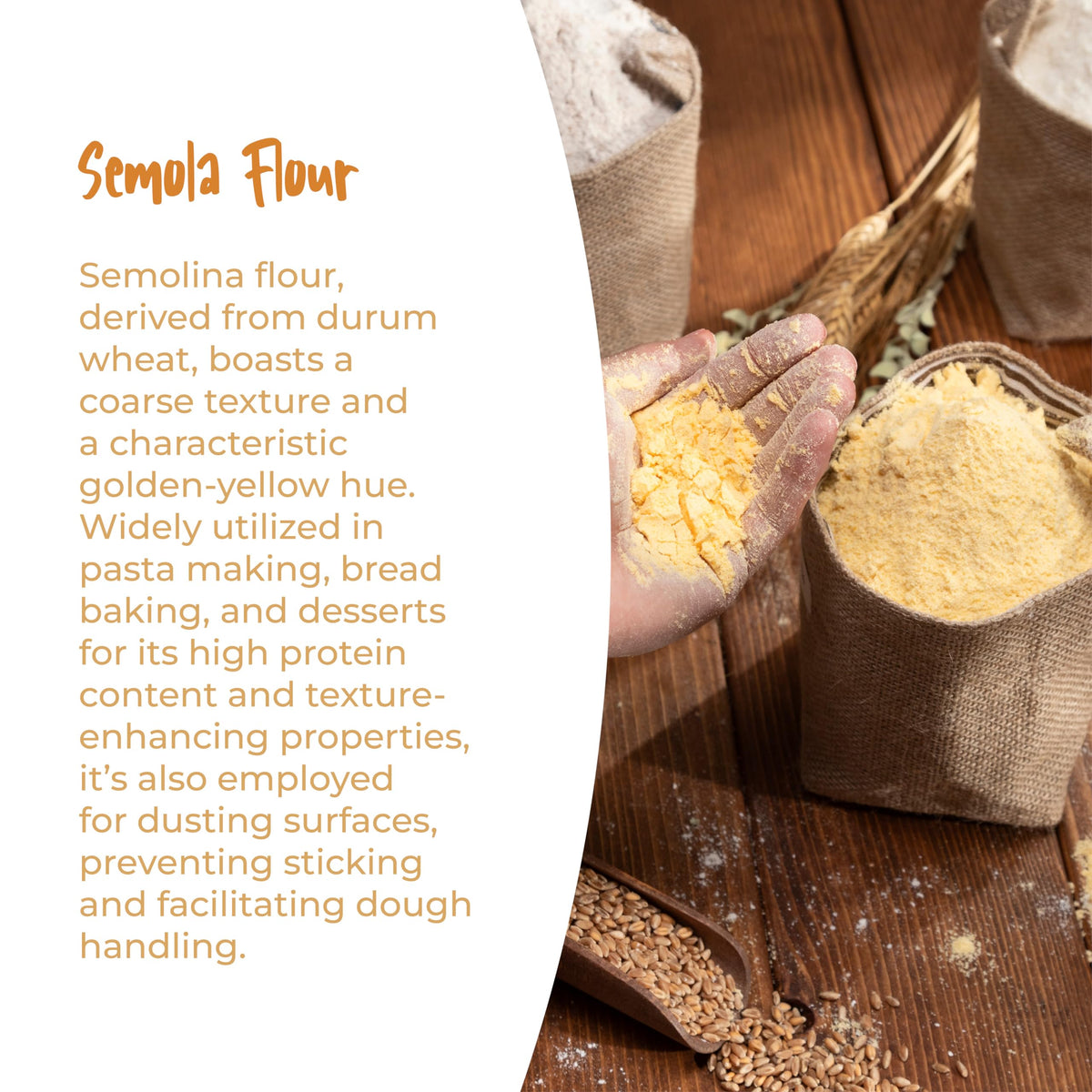 Antimo Caputo pastry dough enriched with durum semolina for rustic treats