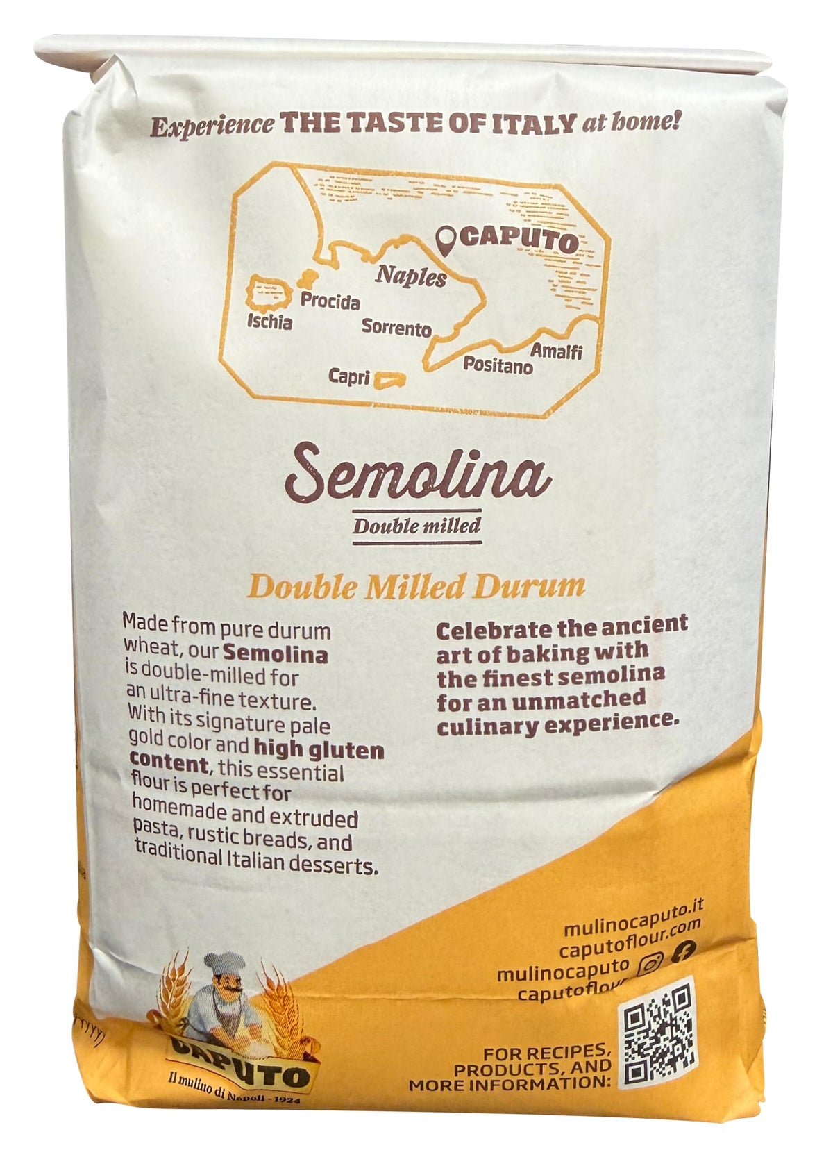 Antimo Caputo pizza dough crust enriched by semola flour