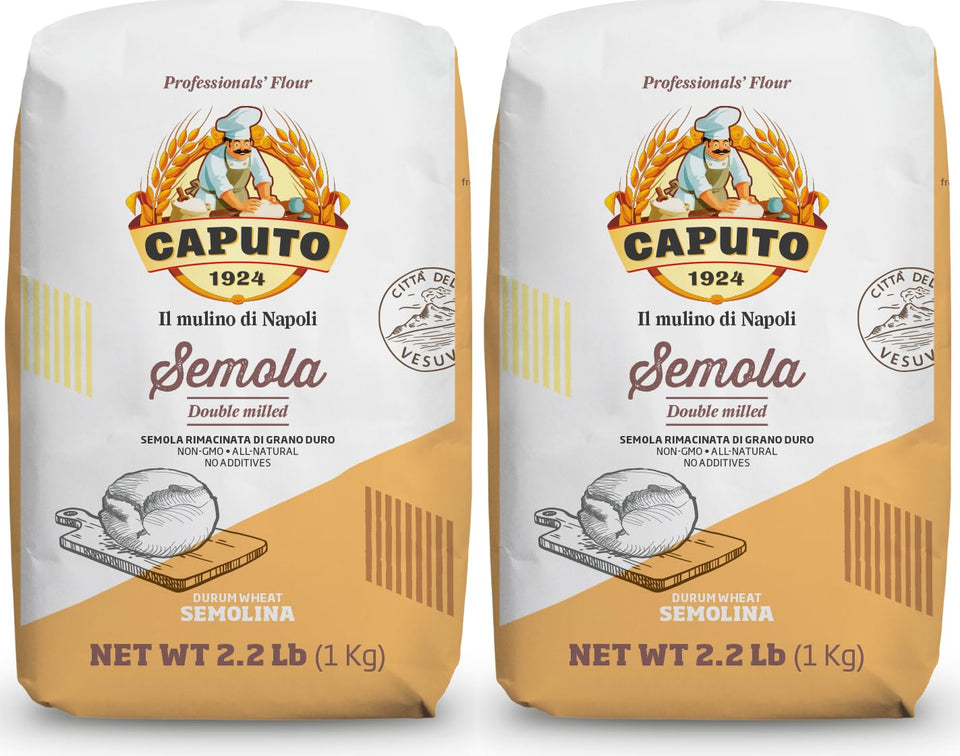 Antimo Caputo semola durum flour bag for Neapolitan baking.