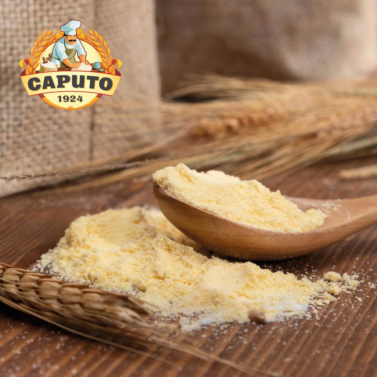 Antimo Caputo semolina crumbs close-up highlights bright color and freshness