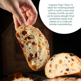 Antimo Caputo Tipo 1 flour crust browns beautifully in a hot oven.