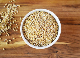 Anthony's oats mixed into pancake batter for versatile baking
