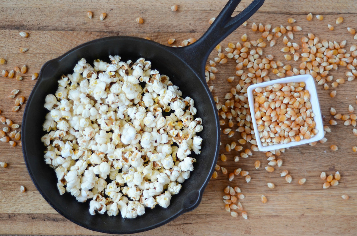 Anthony's packaging for Organic Yellow Popcorn Kernels, USA-grown grain.