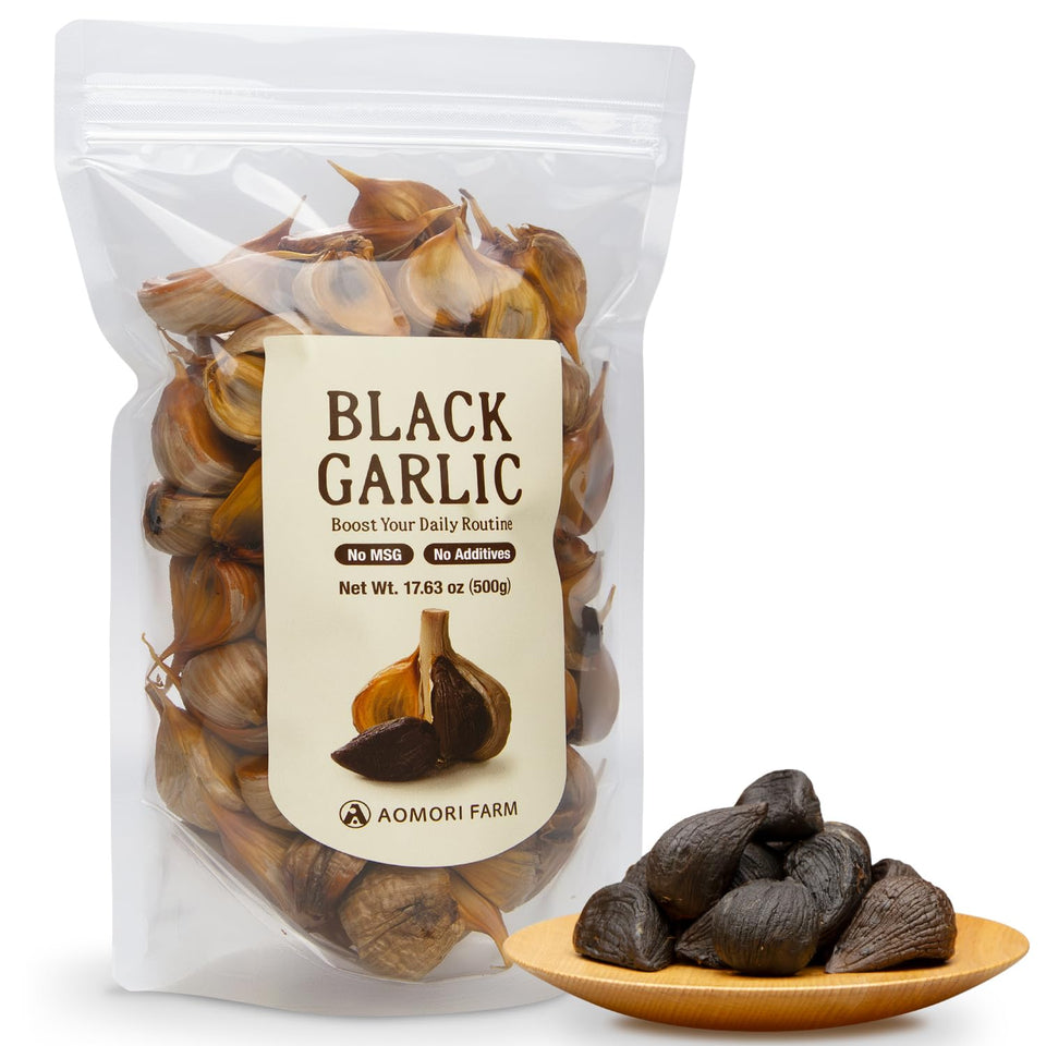 Aomori Farm Black Garlic 500g whole bulbs for rich everyday flavor