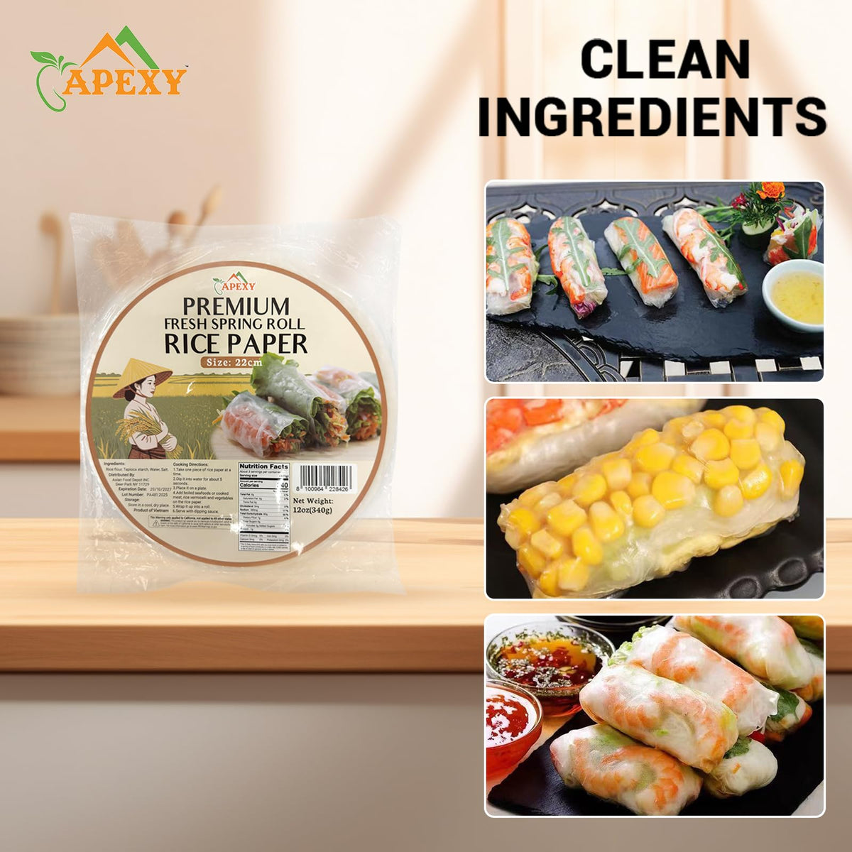 APEXY convenient pack options for families, parties, or catering.
