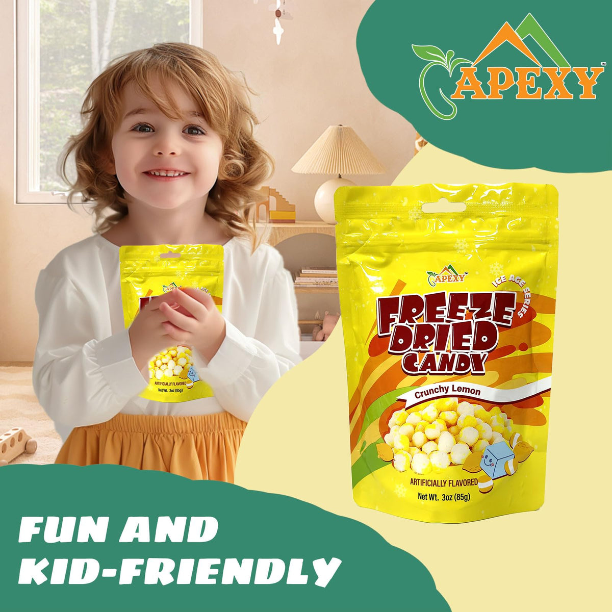 Apexy Freeze Dried Candy Colorful textures – visually appealing and fun to share.