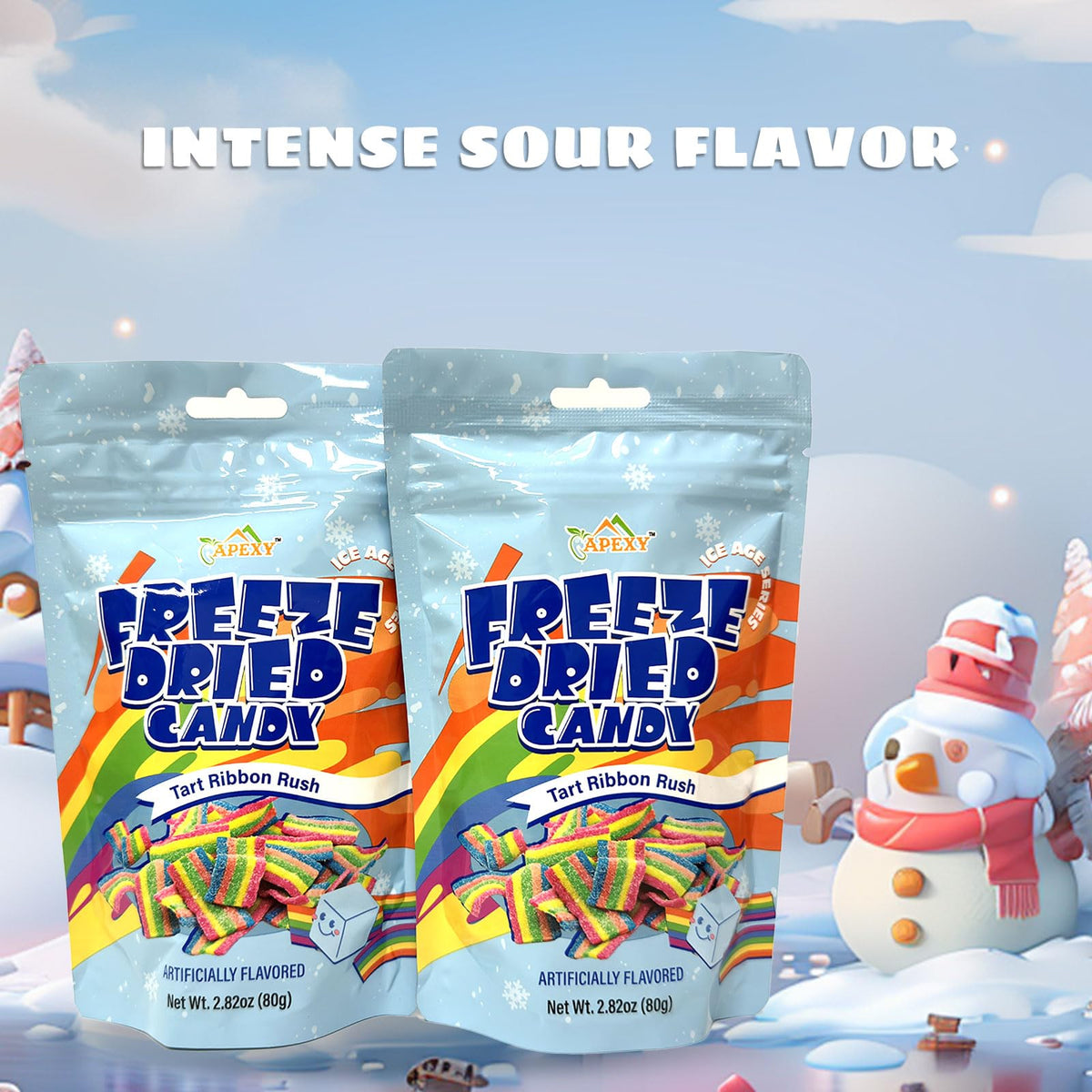 Apexy Freeze Dried Candy Crunchy Lemon – bright citrus crunch in every bite.