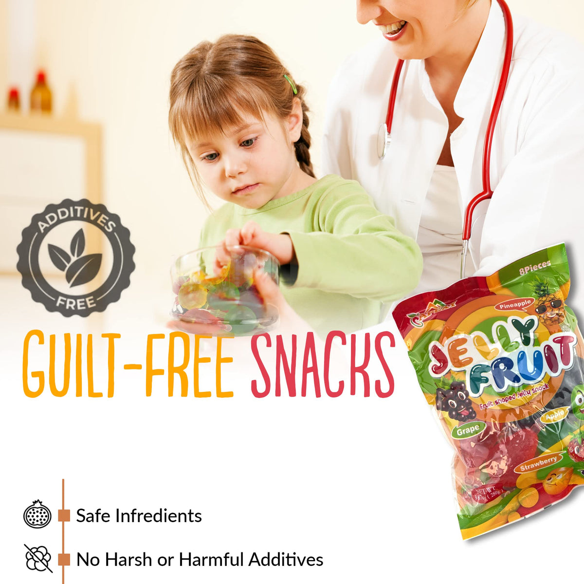 APEXY jelly fruit candies great for school lunchboxes and snacks.