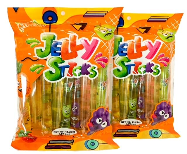 Apexy Jelly Straws pack of 2 for convenient lunchbox snacking.