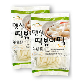 APEXY Korean Tteokbokki rice cakes pack 2 for quick weeknight dinners