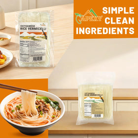 APEXY simple ingredients label—rice and water for clean cooking.