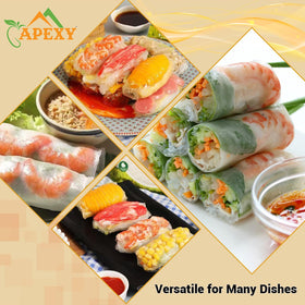 APEXY versatile wrappers are great for fresh rolls and wraps.