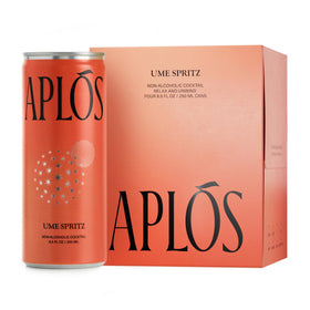 Aplós Ume Spritz can close-up showing branding and refreshing, low-calorie appeal.