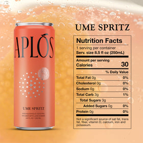 Aplós Ume Spritz served over ice for a light, uplifting moment.