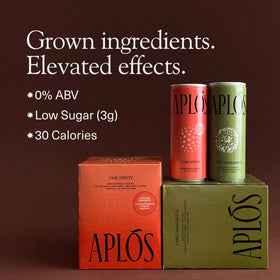 Aplós Variety Pack box showing two flavors for easy at-home tasting