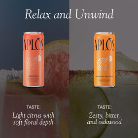 Aplós Variety Pack front showing four flavors for mindful sipping