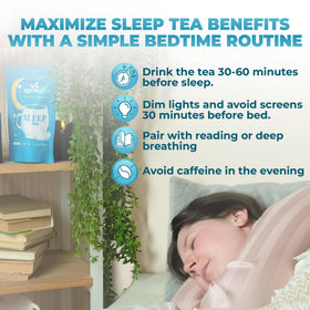 Relaxed evenings start with Aprika Life Sleep Tea and a comforting cup.