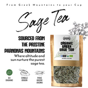 APSOGO aromatic sage tea steeping to reveal a soothing, flavorful brew