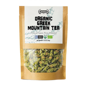 APSOGO Greek Mountain Tea loose leaf ready for infusion, rich aroma in your cup.