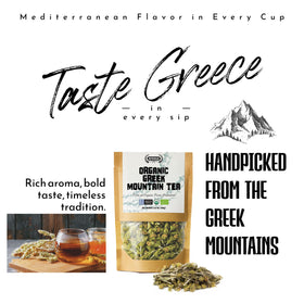 APSOGO Greek Mountain Tea whole-leaf blend delivering depth and freshness in infusion.