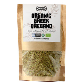 Apsogo Organic Greek oregano leaves add vibrant aroma to salads and pizzas.