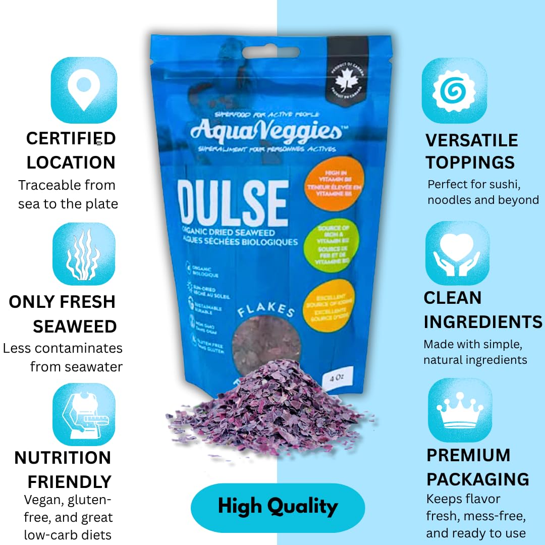 Aqua Veggies Bay of Fundy harvest label signals pristine sea sources.